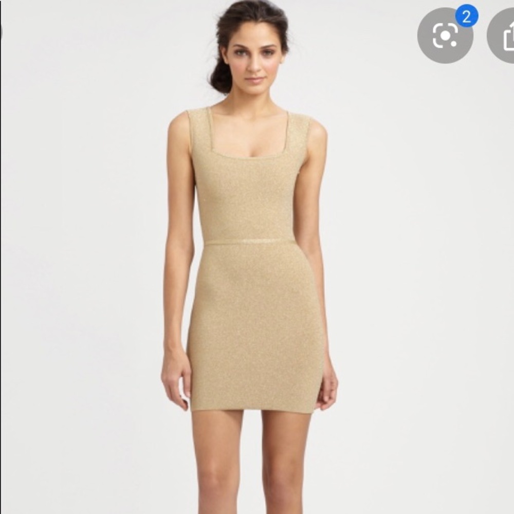 Gold BCBG Bodycon Dress